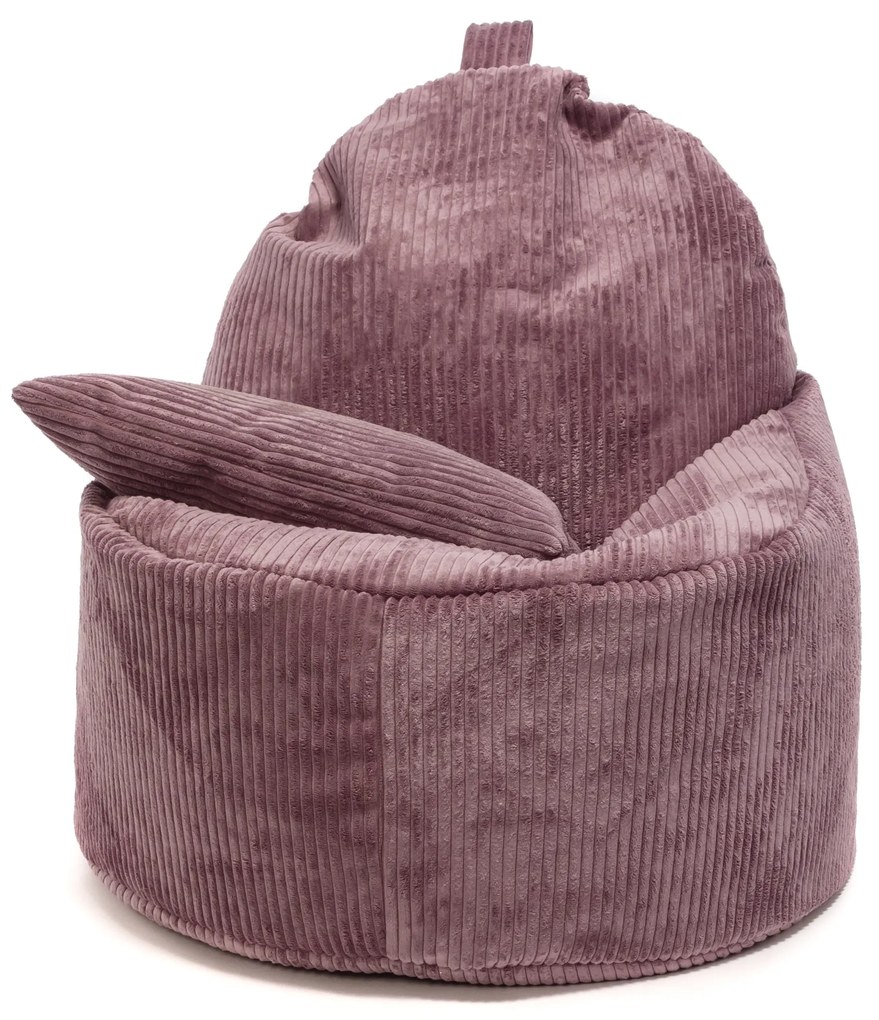 INTERMEDIC SK Kreslo Yoko Velvet – manšestrové kreslo s vankúšom, 75x70x30 cm Farba: SZ63 - ružová