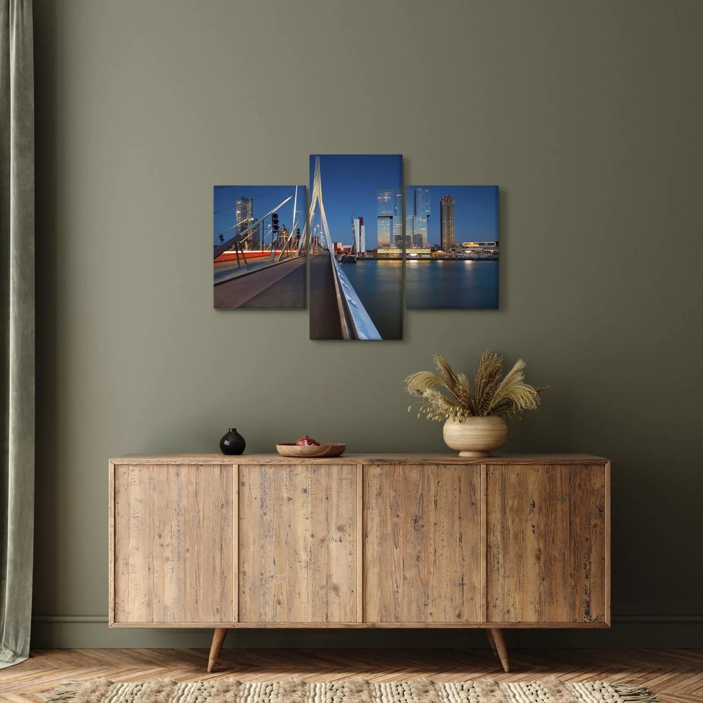 Obraz - Súmrak v Rotterdame, Holandsko (90x60 cm)