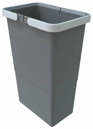 Elletipi Plastový kôš s rukoväťami 8 l, sivá , 8 l