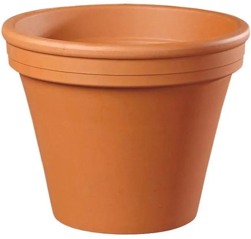 Kvetináč KLASIK keramický terakota d16/18x15cm