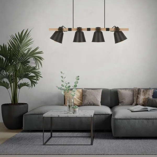 Brilo - Luster na lanku TALLE 4xE27/40W/230V