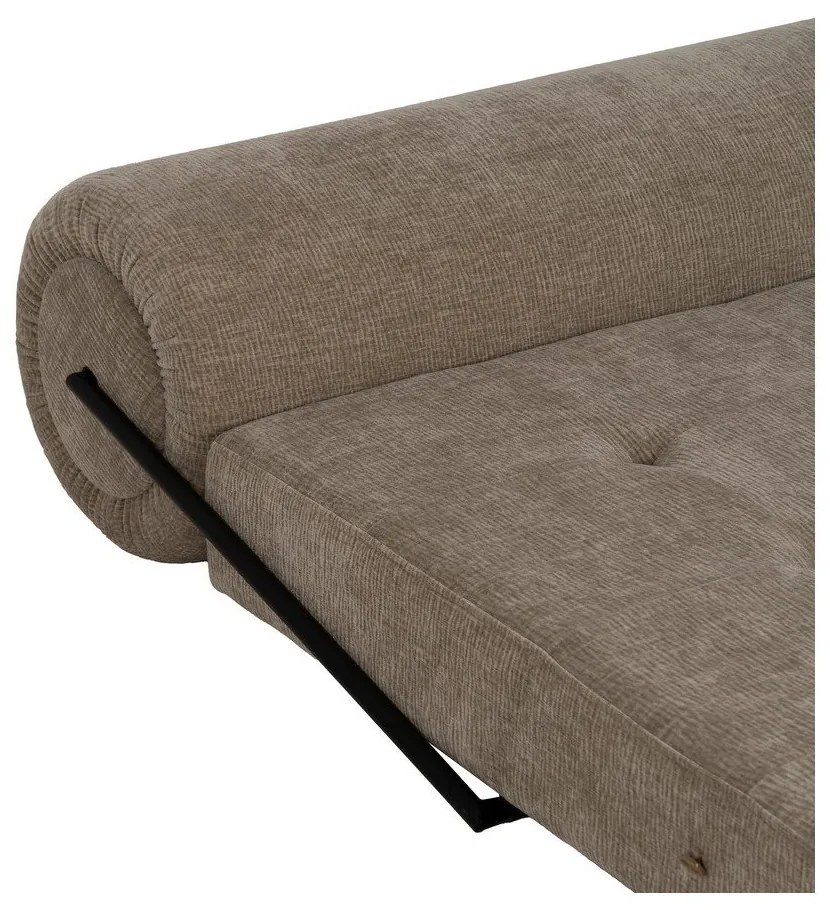 Béžové rozkladacie ženilkové kreslo – Ixia