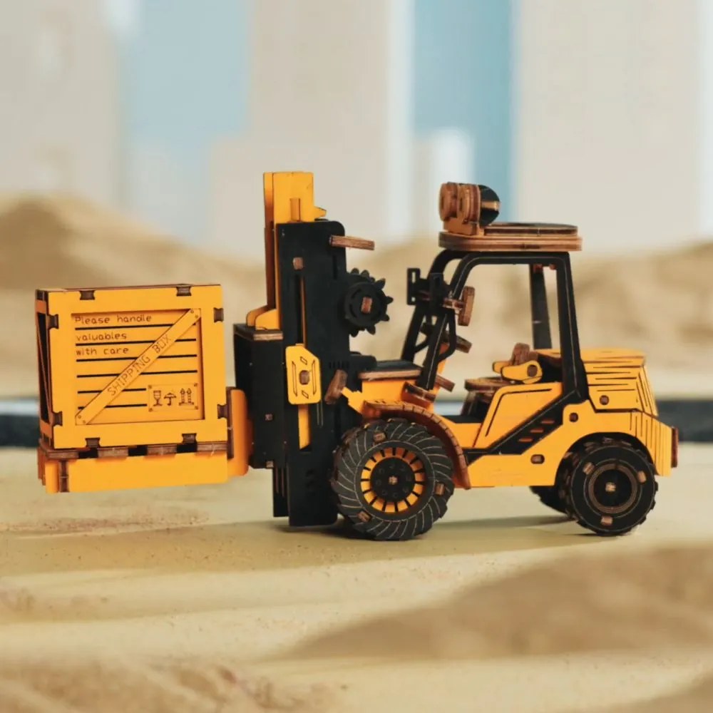 Robotime Rokr 3D dřevěné puzzle Vysokozdvižný vozík 139 ks