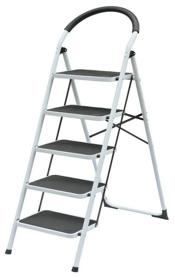 Oceľové schodíky Klapp, 5 stupňov, 5 stupňov