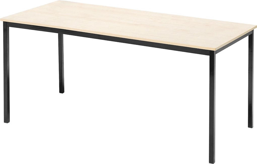 Jedálenský stôl Jamie, 1800x800 mm, brezový laminát, čierna podnož