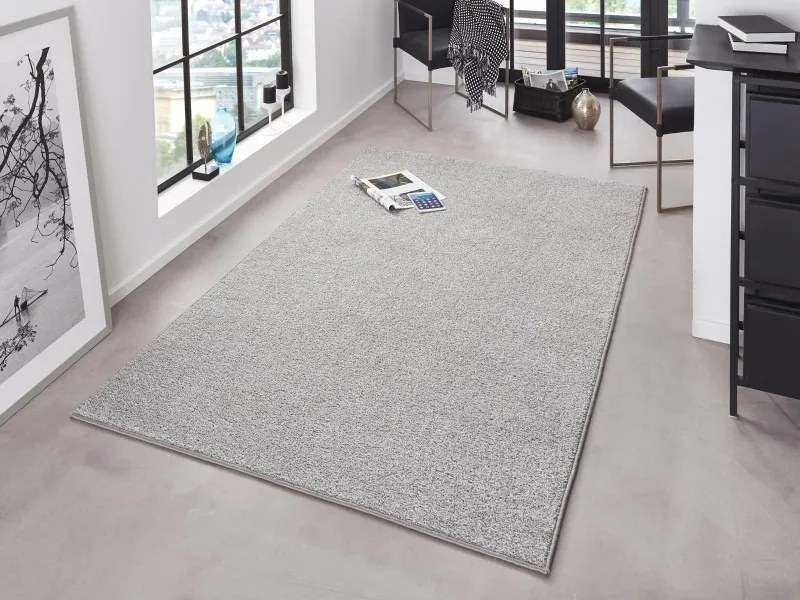 Hanse Home, Kusový koberec Pure 102615 Grey, 140x200, šedá, kancelária
