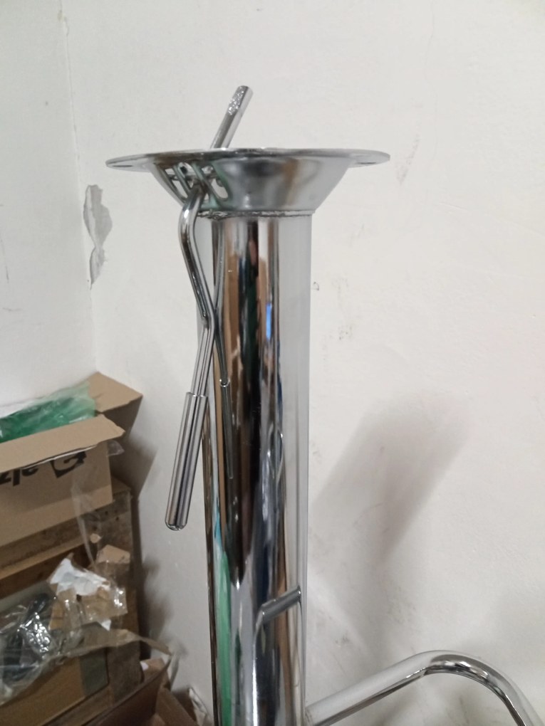 AKCIA Modrá barová stolička VELVET KAST II. akosť