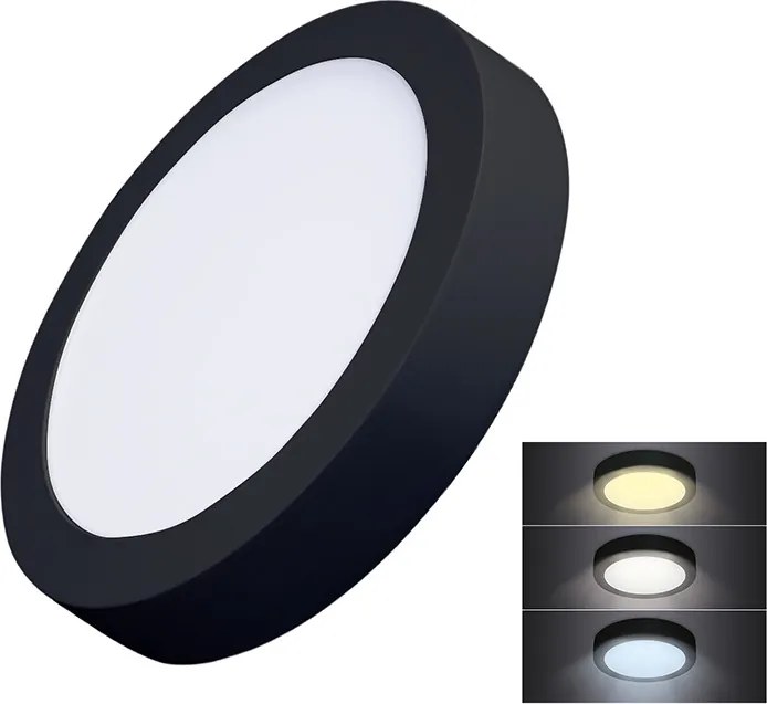 LED mini panel CCT, prisadený, 18W, 1530lm