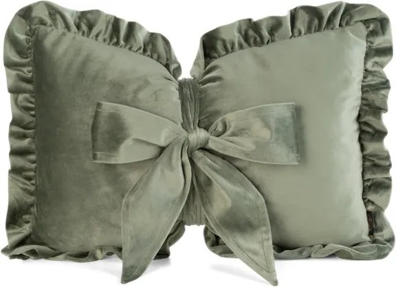 Dekoračný vankúš BOW 2 olivový