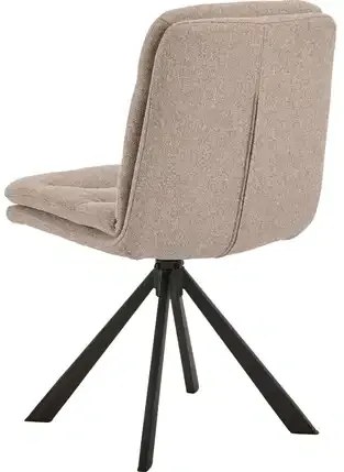 Otočná jídelní židle Dean béžová/černá