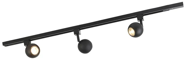 Moderný 1-fázový koľajnicový systém čierny 3-svetlo - Gissi