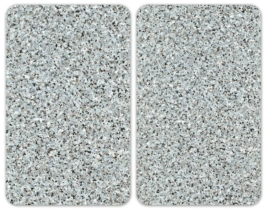 Súprava 2 sklenených krytov na sporák Wenko Granite, 52 x 30 cm