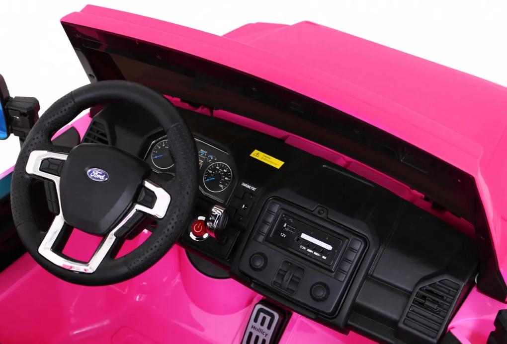 RAMIZ Elektrické autíčko - Ford Super Duty - ružové -  4x45W - 12V 14Ah - 2023