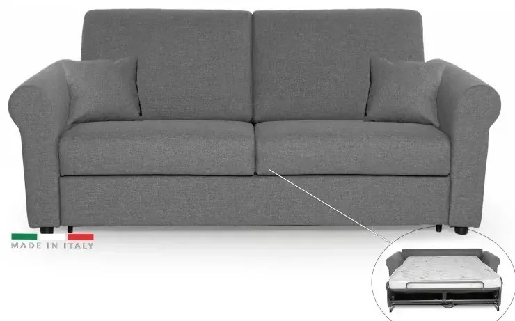 Rozkladacia POHOVKA NA KAŽDODENNÉ SPANIE SAVONA, 140, sivá (plutone 26)