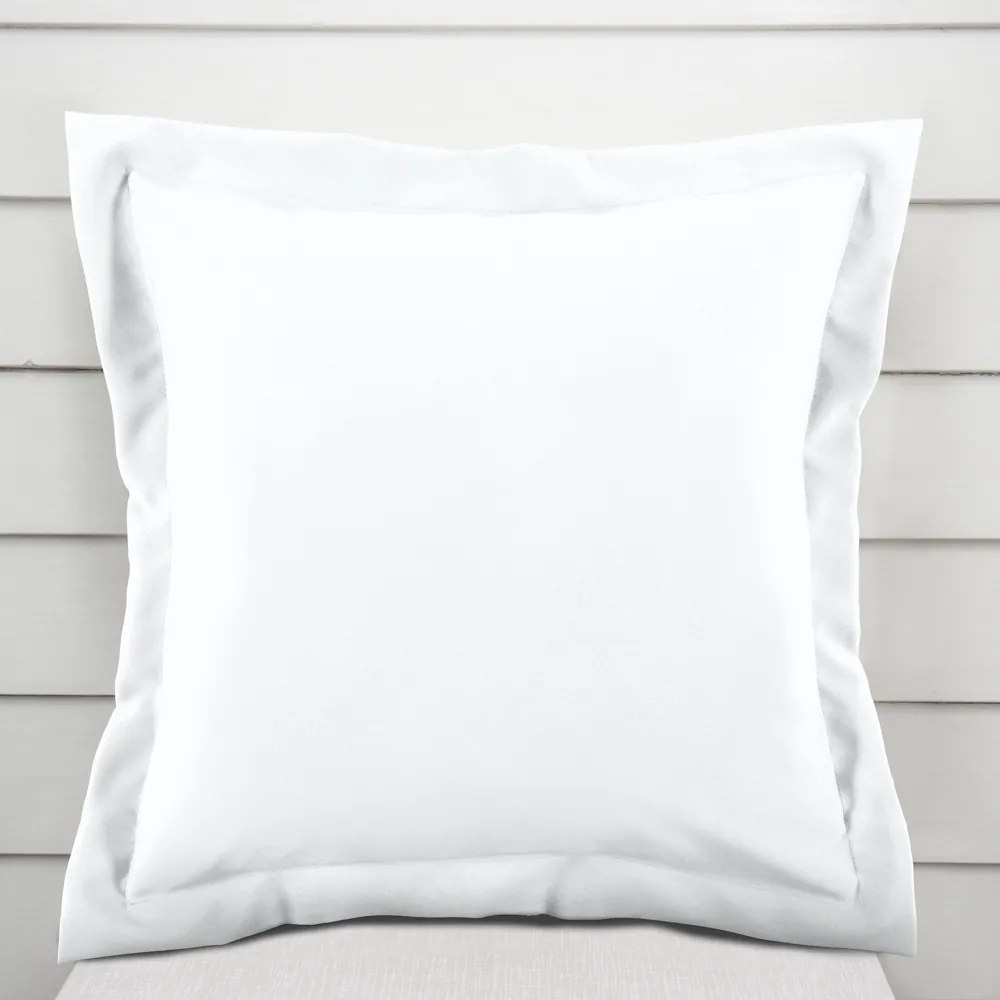 Biante Dekoračná obliečka na vankúš s lemom Rongo RG-045 Biela 40 x 60 cm
