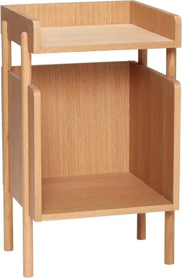 Nočný stolík v dekore duba v prírodnej farbe Archive – Hübsch