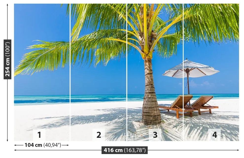 Fototapeta Vliesová Tropická pláž 250x104 cm