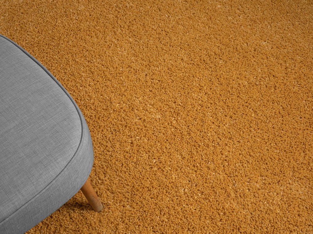 My Flair, Kusový koberec My Shaggy goldgelb, 200x290, žltá, chodba / predsieň