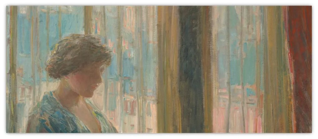 Obraz - Childe Hassam, The New York Window, reprodukcia (120x50 cm)