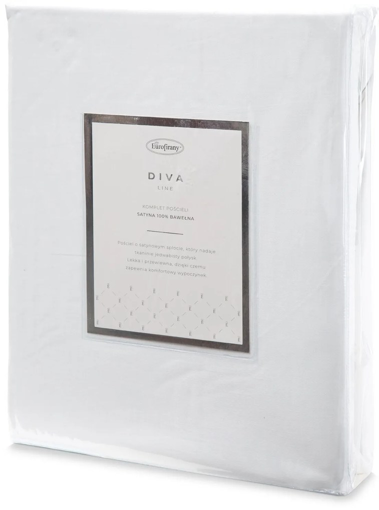 SATÉNOVÉ OBLIEČKY DINA 200X220 CM, 2KS 70X80 CM BIELE