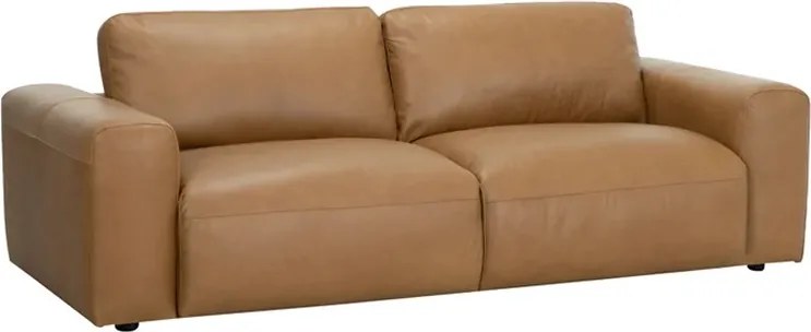 Dizajnová sedačka Maddison 242 cm koňaková koža