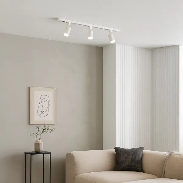 Bodové svietidlo v lištovom systéme TIGER 3xGU10/10W/230V biela