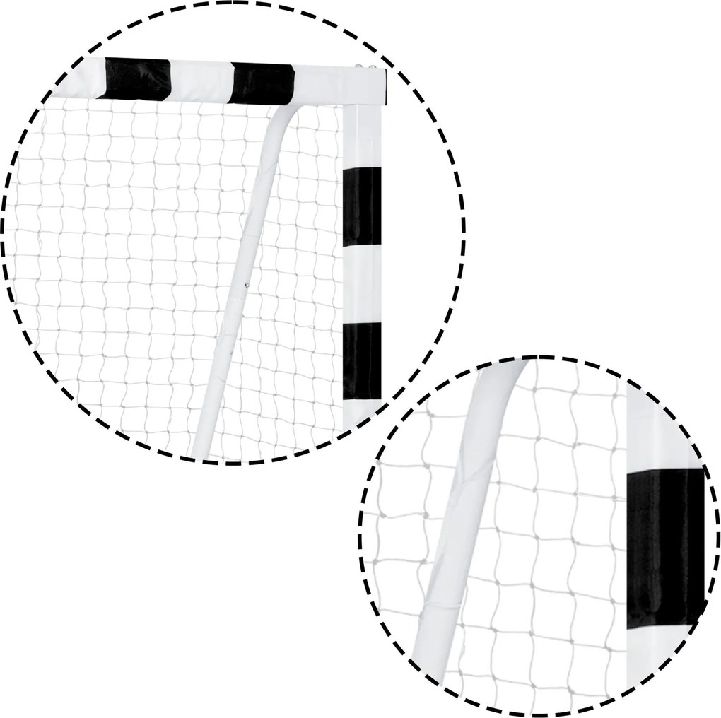 Neo-Sport Futbalová bránka 300 x 160 x 90 cm NS-460 čiernobiela