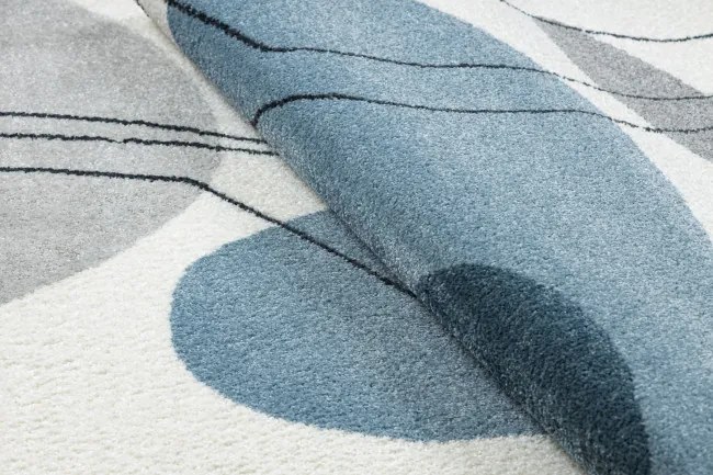 Koberec FUSION 7158 biely / žltý / modrý