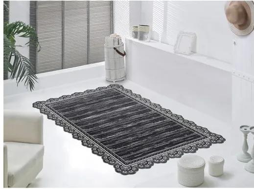 Sivo-biely odolný koberec Vitaus Siyah, 80 x 120 cm | BIANO