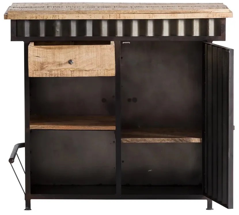 furniture-nabytek.cz - Masívny barový jedálenský stôl Yorkshire z mangového dreva, lakovaný, hnedý – 110×52×97 cm