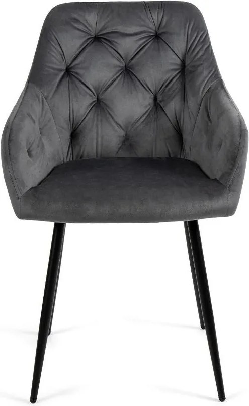 Set - 2 ks Jedálenská stolička AVENBERG LOREN, sivá