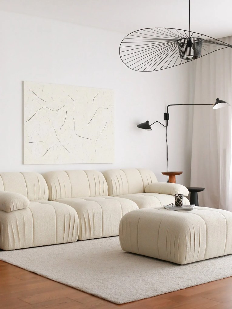 Nadčasová trojmiestna pohovka Uniqsofa - biela