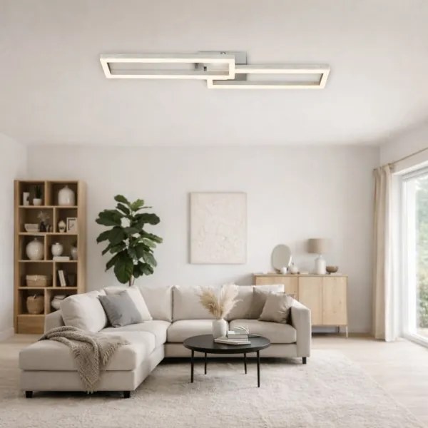 Telefunken 316108TF - LED RGBW stmievateľné stropné svietidlo FRAME LED/40W/230V chróm