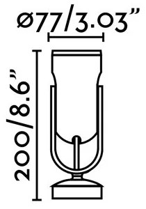 FARO 70035 - LED Vonkajšie nástenné svietidlo SLOT-1 LED/14W/230V IP65 3000K