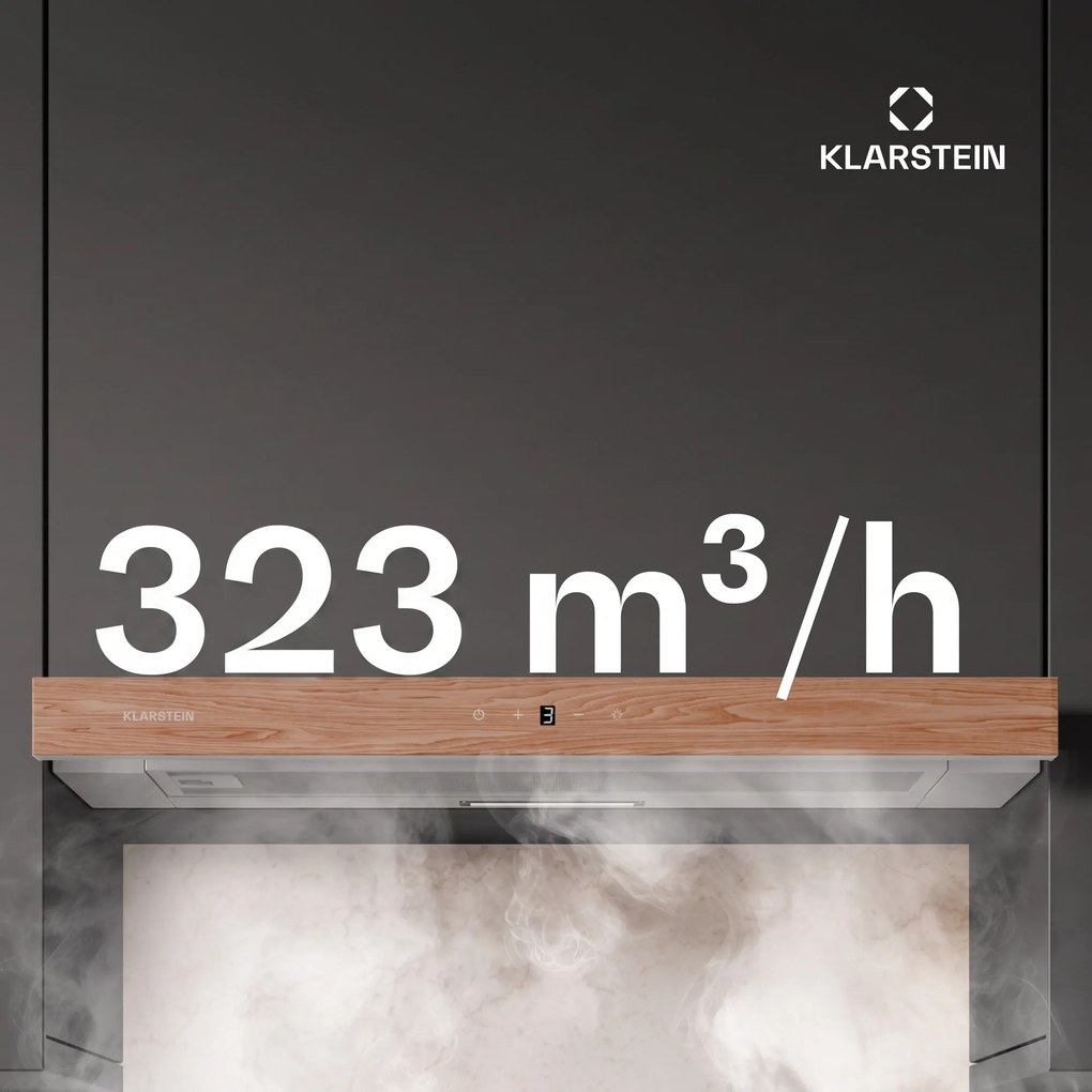 Klarstein ZenFusion digestor, prietok vzduchu 400 m³/h, EEK A, odsávanie/recirkulácia, 3 úrovne, tichý