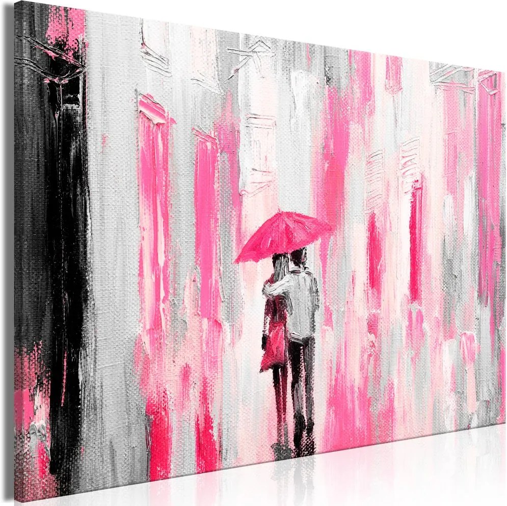 Obraz láska pod ružovým dáždnikom - Umbrella in Love