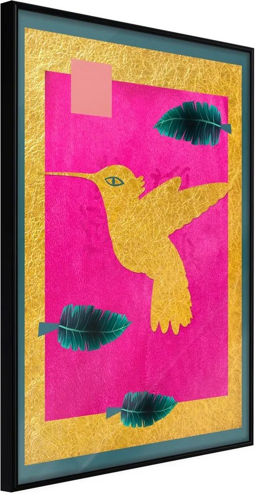 Plagát zlatý kolibrík - Native American Hummingbird