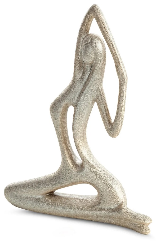 DEKORAČNÁ SOŠKA LADY 19X5X25 CM ŠAMPANSKÁ