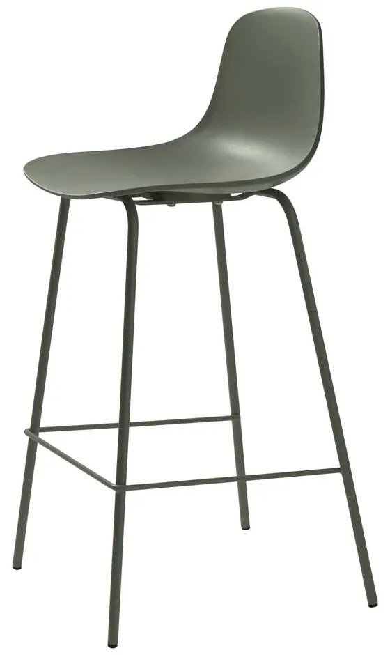 Kaki plastová barová stolička 92,5 cm Whitby – Unique Furniture