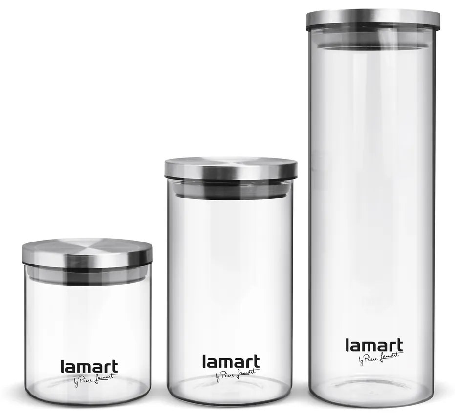 LAMART LT6025 set 3 dóz okrúhlych PEUT