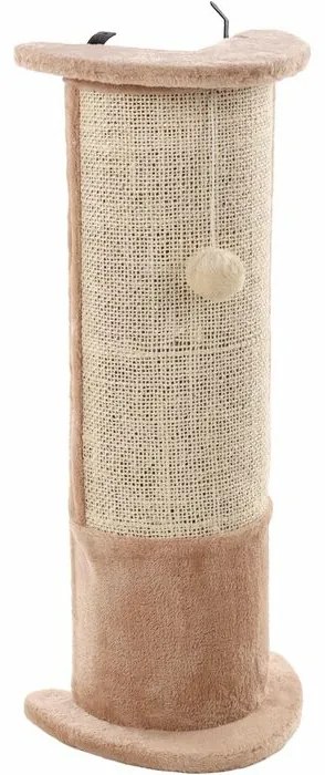 Flamingo Škrabadlo rohové elegantné s povrázkom, 29 x 21 x 71 cm, béžová