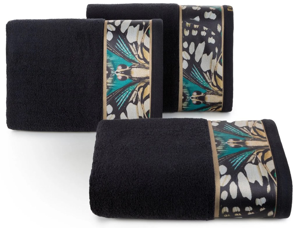 FROTÉ UTERÁK EVA MINGE15 70X140 CM ČIERNA