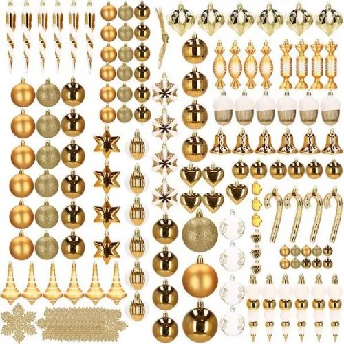 Vianočné ozdoby na stromček 155 ks SPRINGOS CA0848