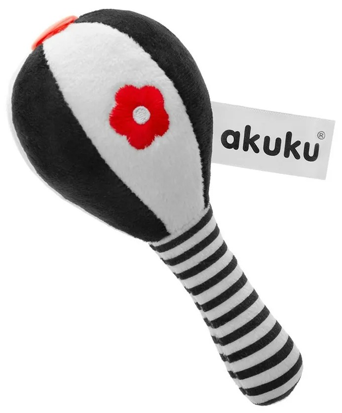 Akuku Detská senzorická hračka s hrkálkou Palička
