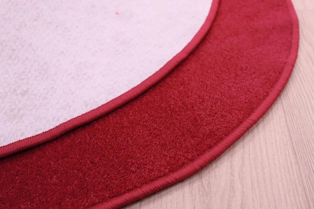 Vopi koberce Kusový koberec Eton červený 15 kruh - 160x160 (priemer) kruh cm