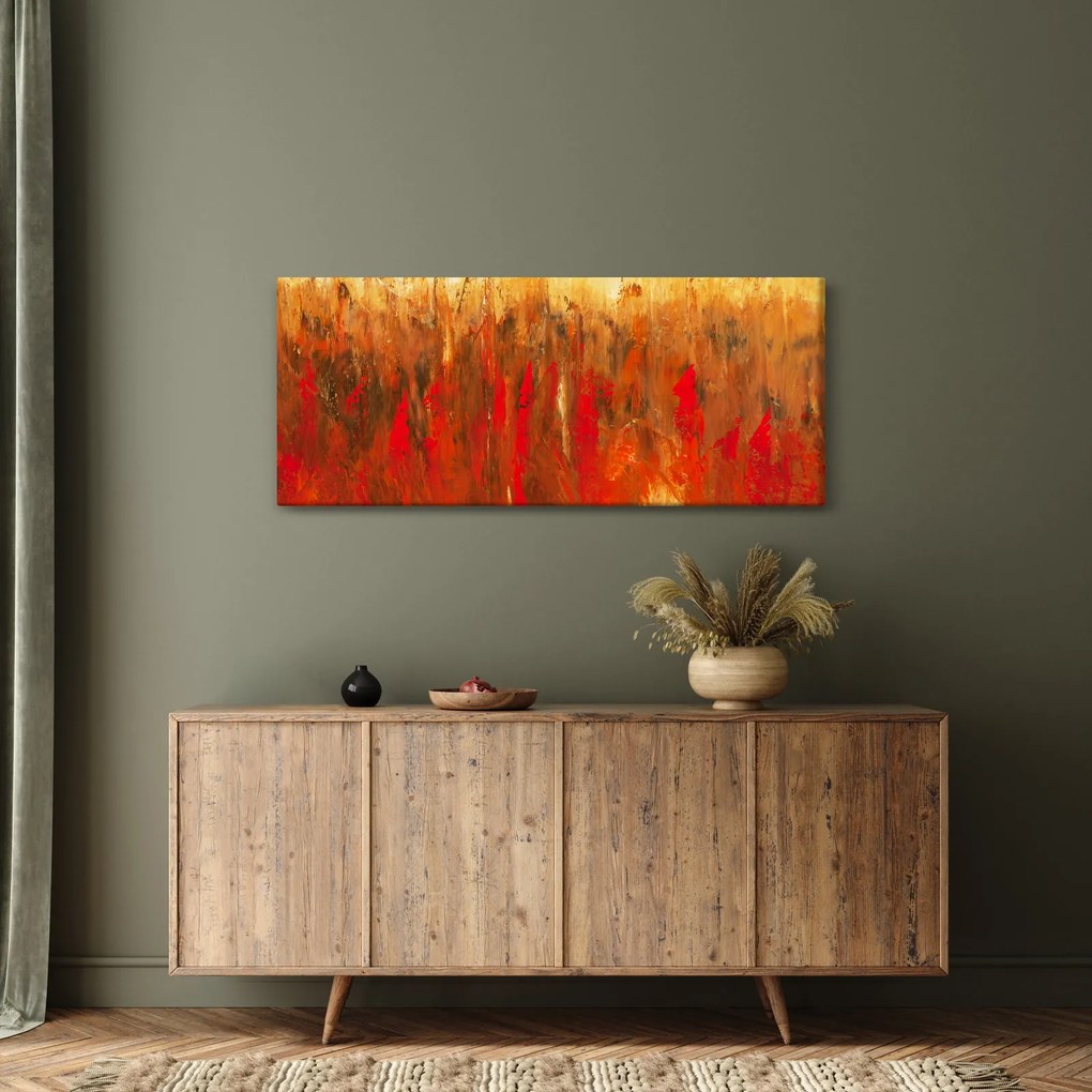 Obraz maľované abstrakcie (120x50 cm)