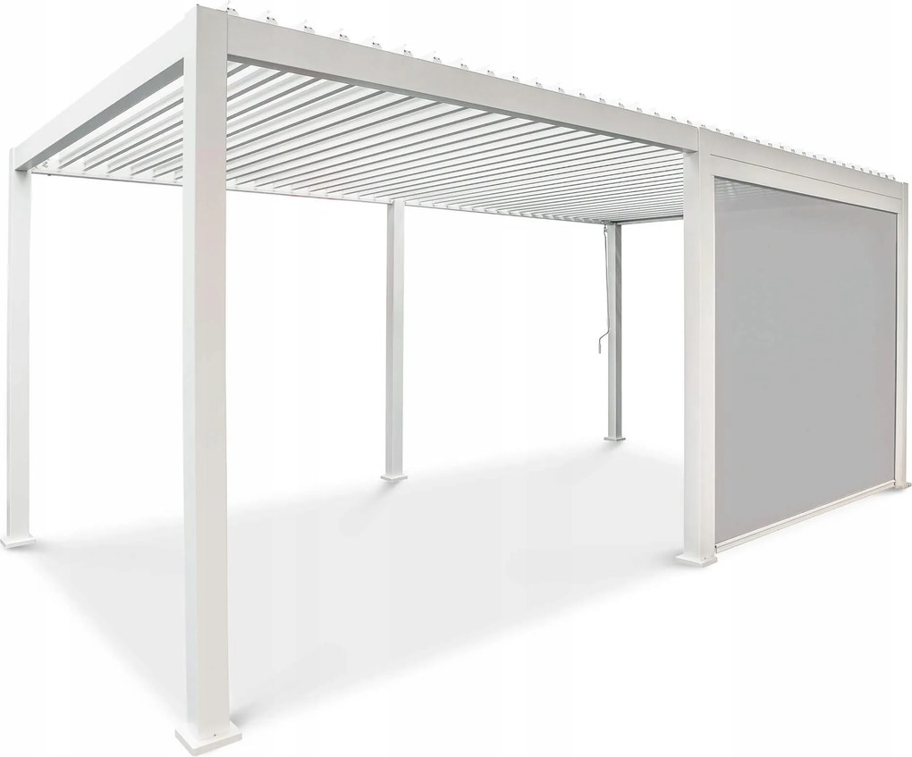 Roleta Obrazovka Kryt na pergolu spúšťacia Premium biela 3 m Gutroof