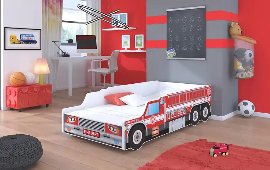 Detská posteľ Hasiči 140x70 cm | BIANO