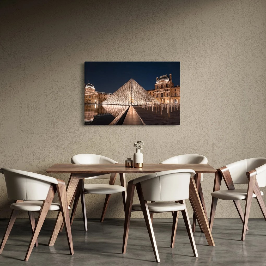 Obraz - Louvre v noci (90x60 cm)