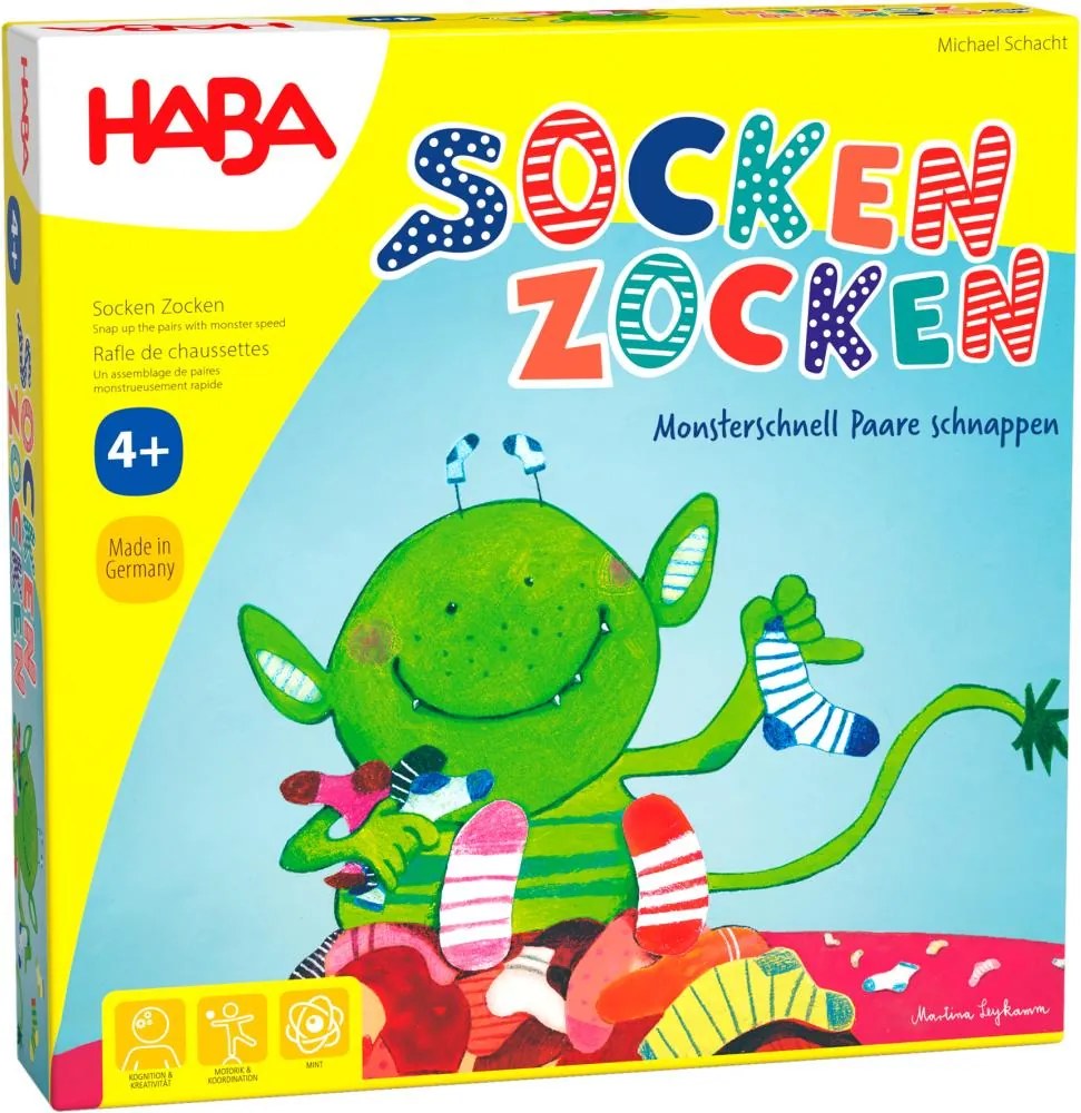 Haba Spoločenská hra pre deti Šťastné ponožky 4 rokov